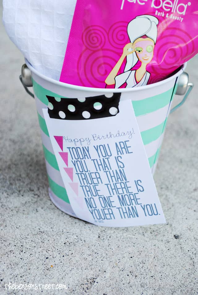 Printable Birthday Facial Kit Tag at thebensonstreet.com