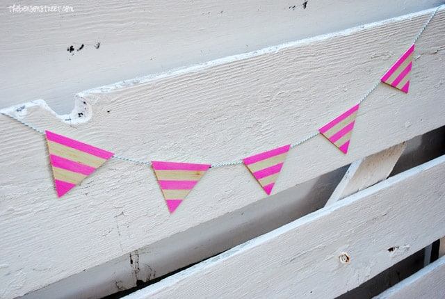 Wooden Pendant Banner at thebensonstreet.com