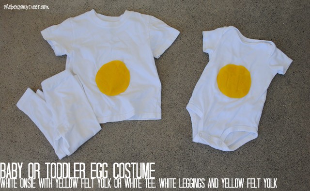 How to Baby or Toddler Egg Costume at thebensonstreet.com