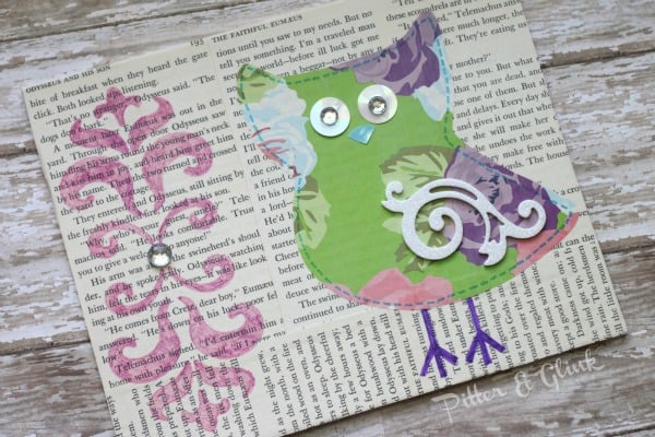 Book Page Owl Art