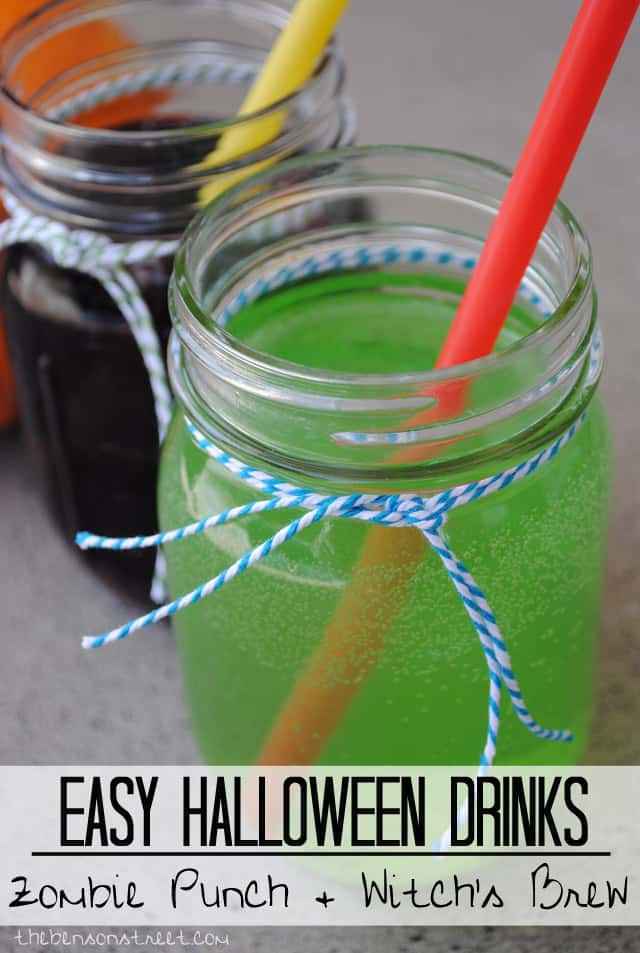 Easy to make Halloween Drinks at thebensonstreet.com