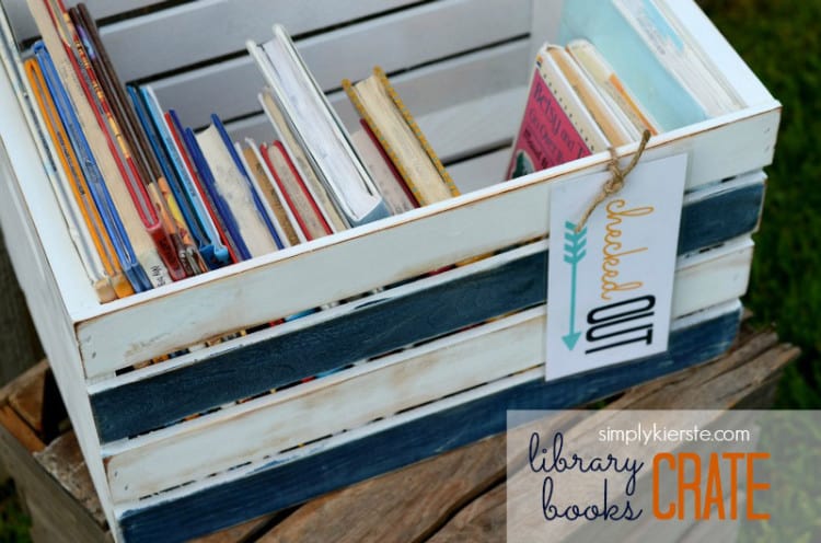 Library Books Crate
