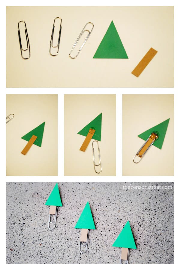 Christmas Tree Paperclips at thebensonstreet.com
