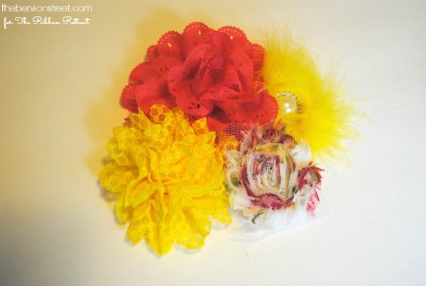 Cute Flowers for a fun wreath at thebensonstreet.com