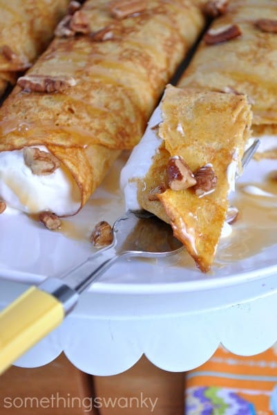 Pumpkin crepes