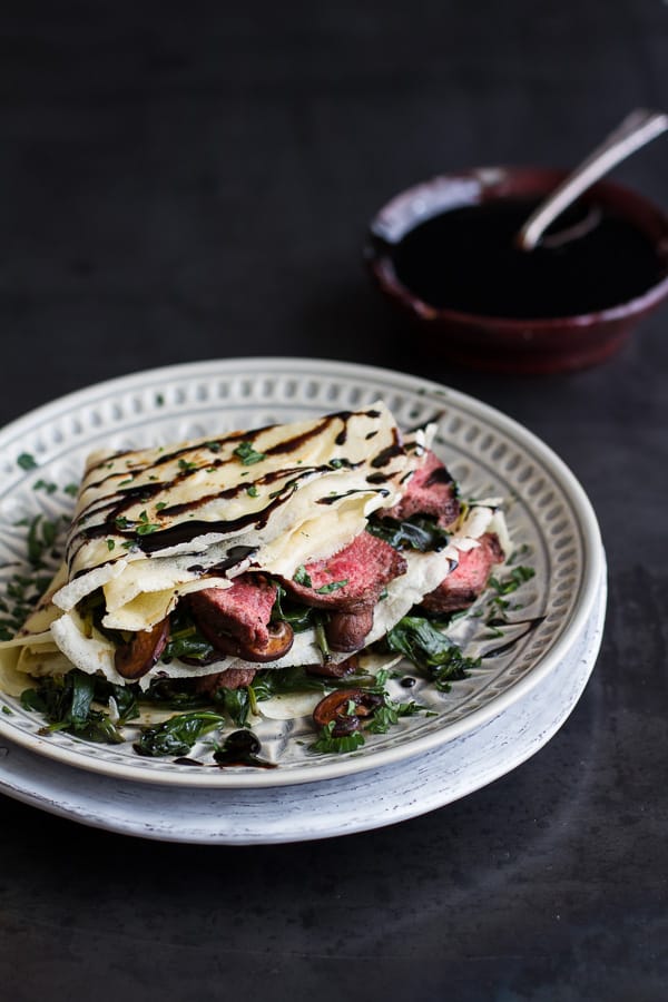 Steak-Spinach-and-Mushroom-Crepes-with-Balsamic-Glaze.-1