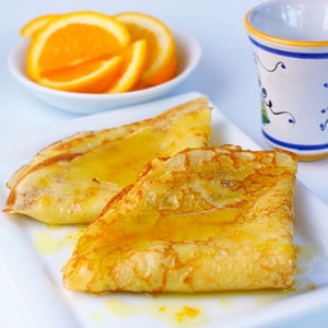 orange crepes