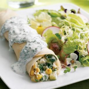 summer veggie crepes