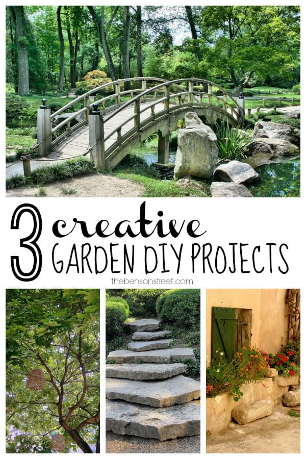 3 Creative Garden DIY Projects at thebensonstreet.com