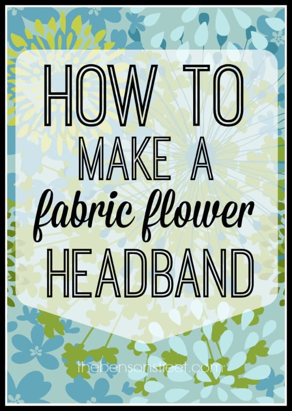How to Make a Fabric Flower Headband