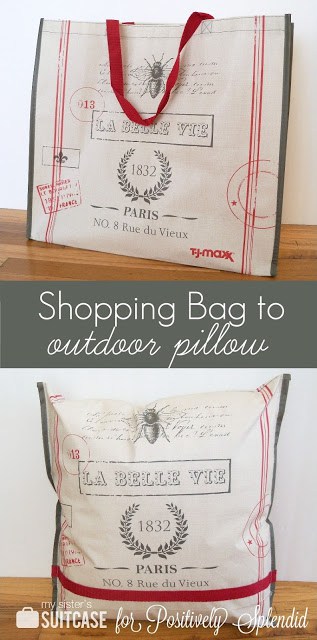shopping bag to outdoor pillow