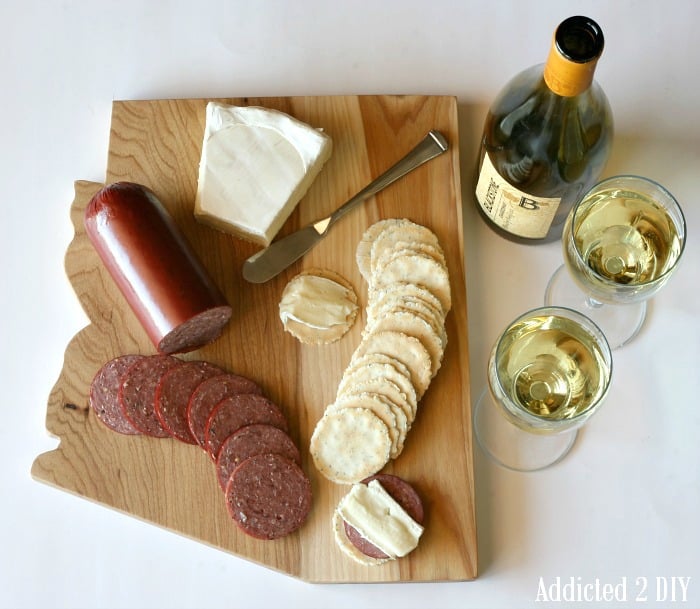 state cheese board