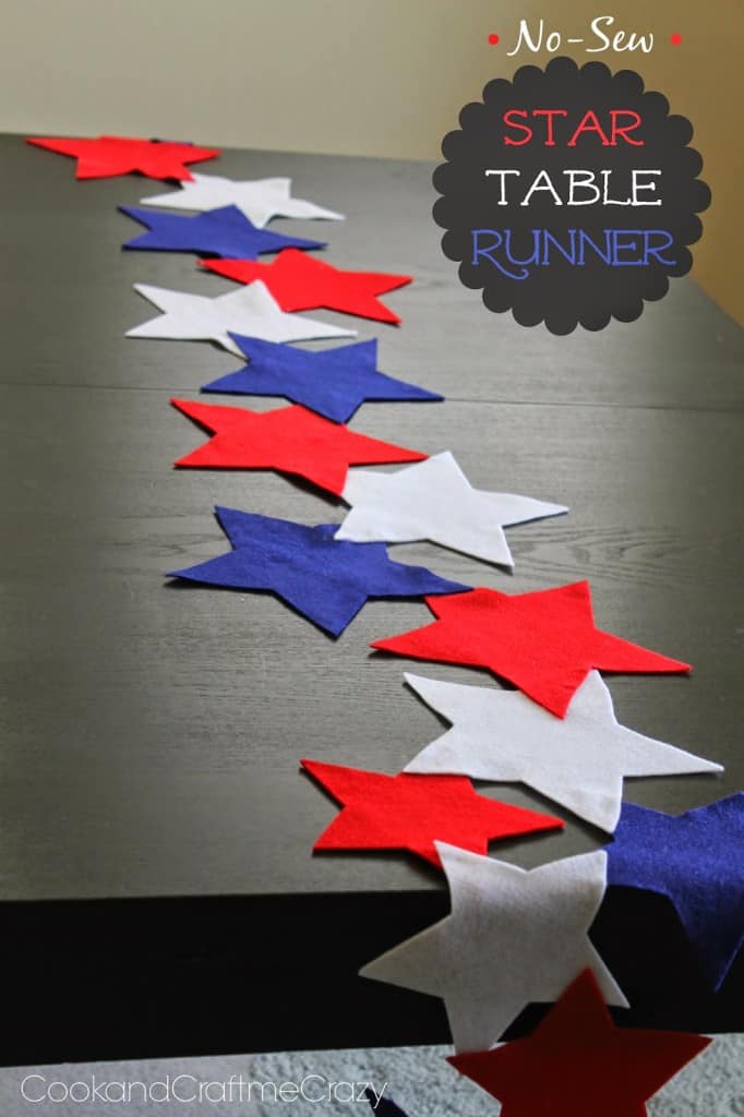 No-Sew Star Table Runner