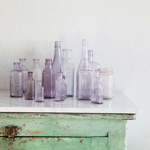 Pastel Glass Bottles