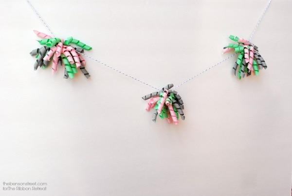 Ribbon Pom Pom Banner at thebensonstreet.com