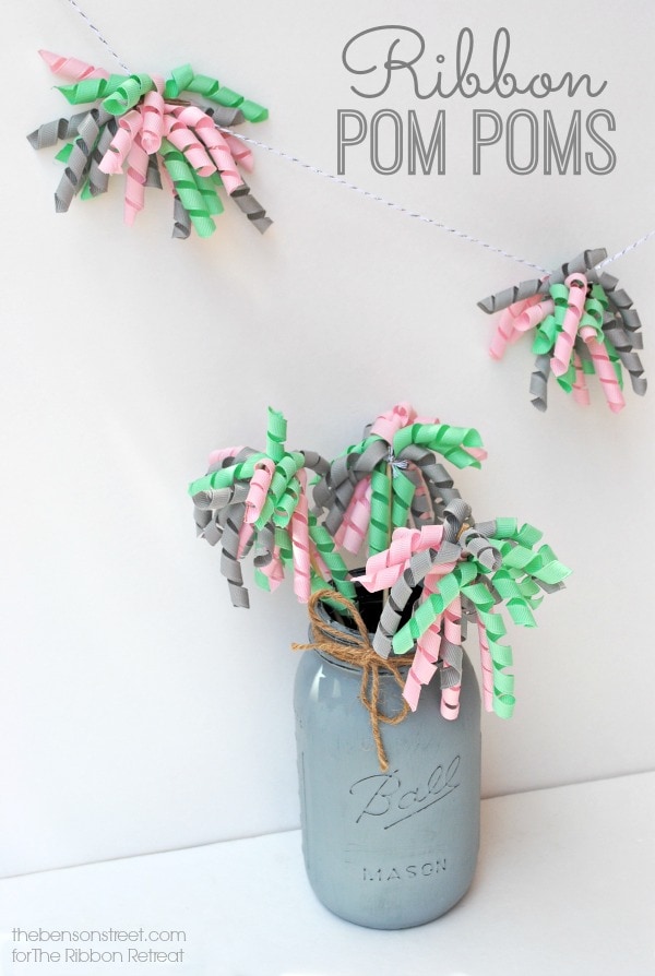 Ribbon Pom Poms t thebensonstreet.com
