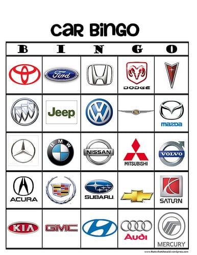 Car Bingo