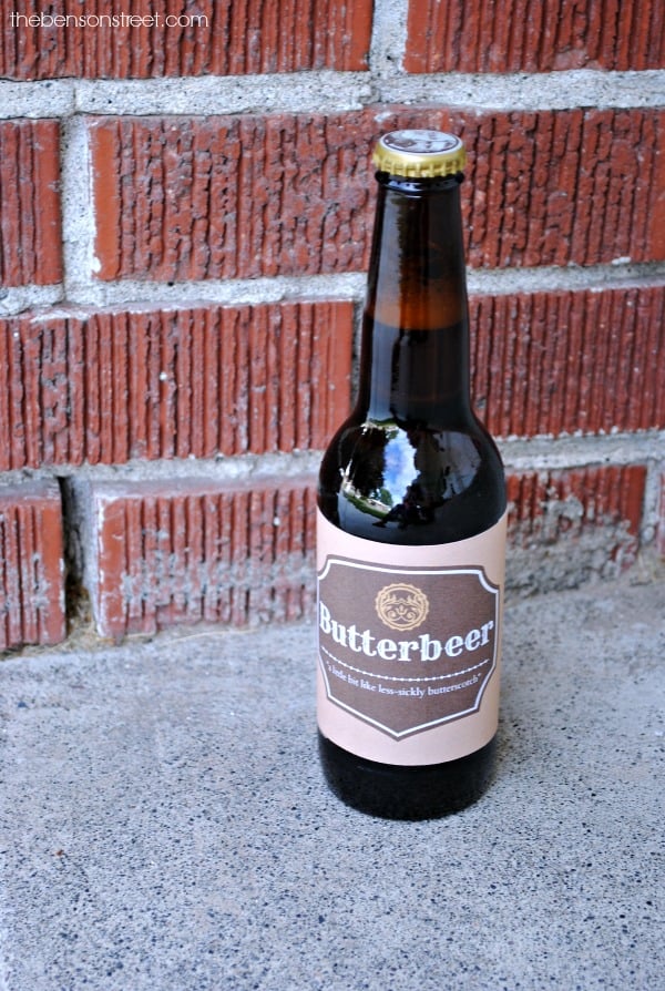 Fun Butterbeer Printable Labels