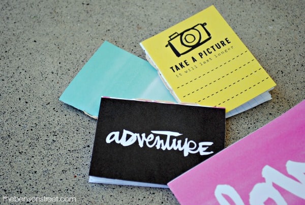 Fun summer craft, hand bound journals at thebensonstreet.com