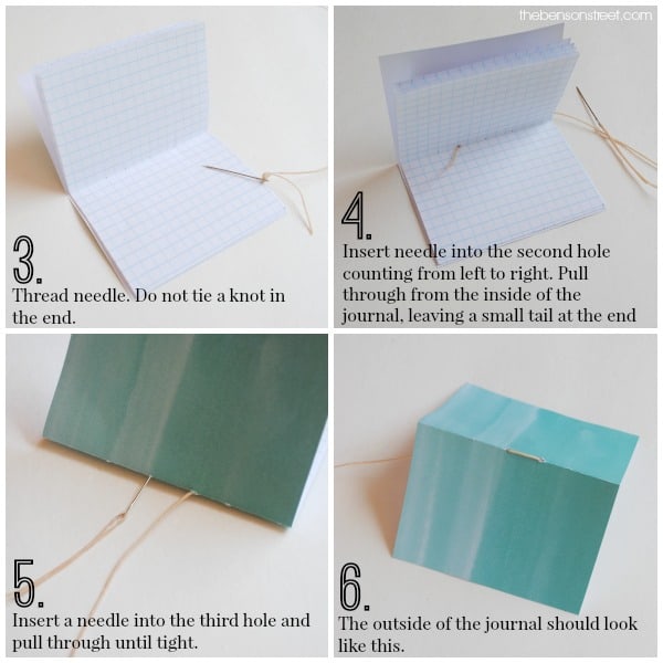 How to bind mini journals at thebensonstreet.com