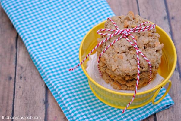 Yummy butterscotch oatmeal cookies at thebensonstreet.com