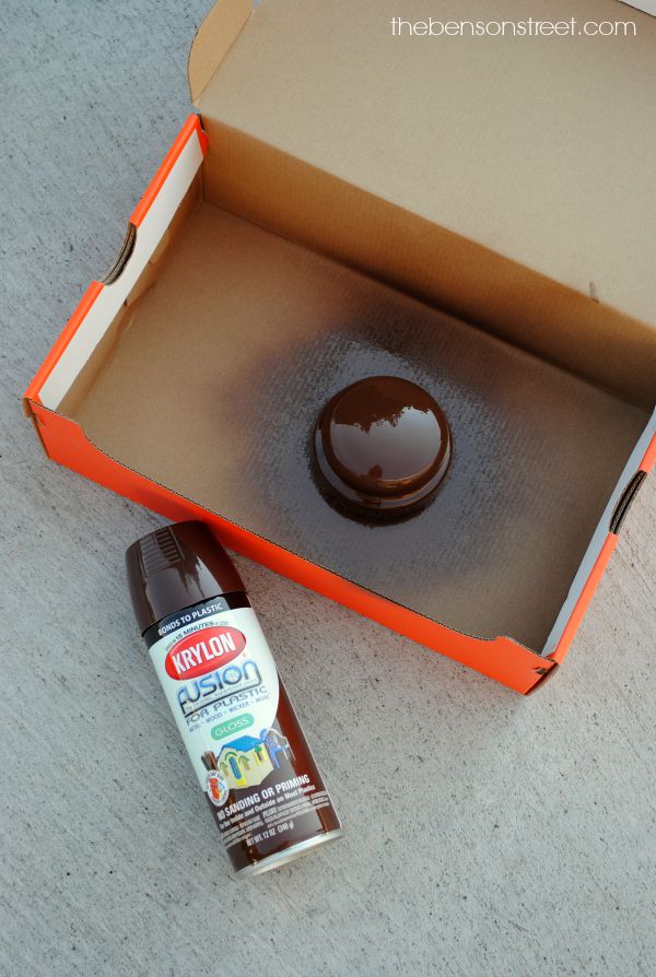 Create a cute pumpkin craft out of an empty candle jar at thebensonstreet.com