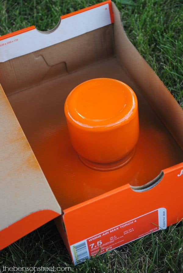 Cute Pumpkin Jar Idea at thebensonstreet.com