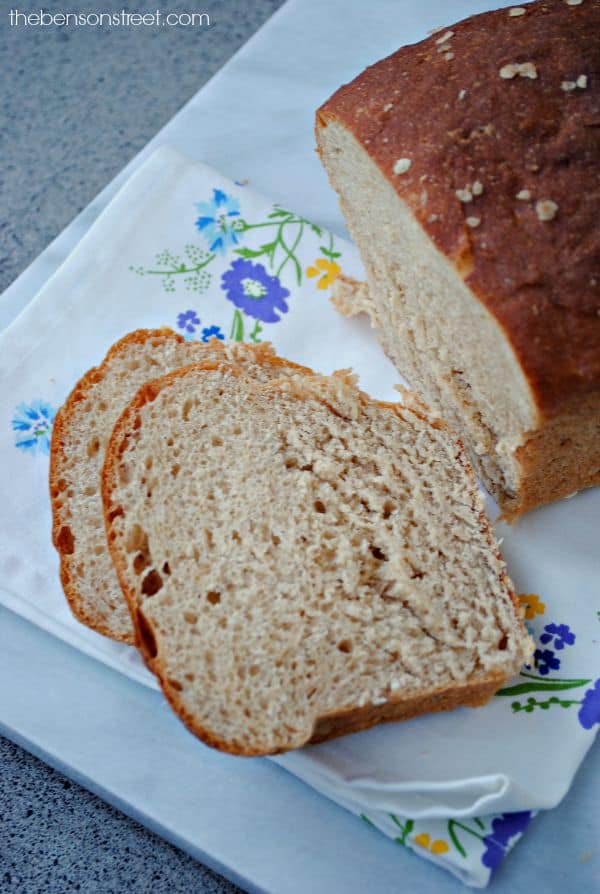 Homemade Whole Wheat Bread! Yummy at thebensonstreet.com