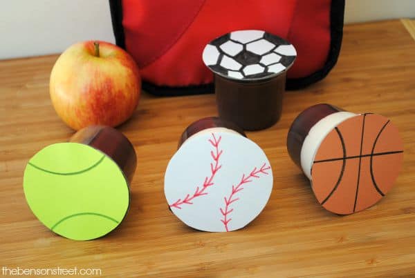 Sports Themed Pudding Cups | Fun Snack Idea for School Lunch