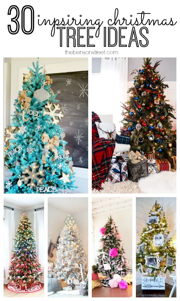 30 Inspiring Christmas Tree Ideas at thebensonstreet.com