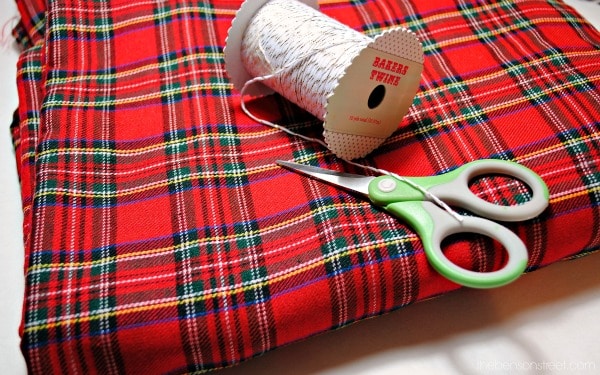 Cute Plaid Bow Ornament