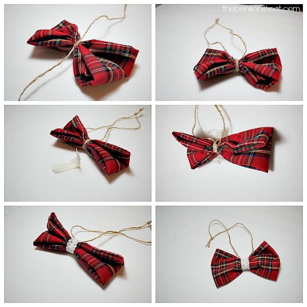 Cute and adorable bow ornament at thebensonstreet.com