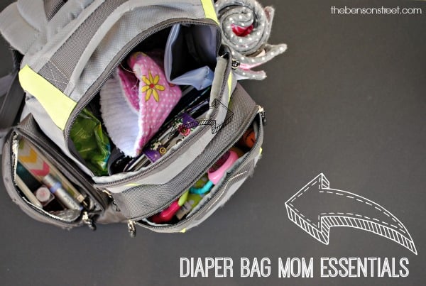 Mom's need stuff in the diaper bag too! Diaper bag mom essentials at thebensonstreet.com