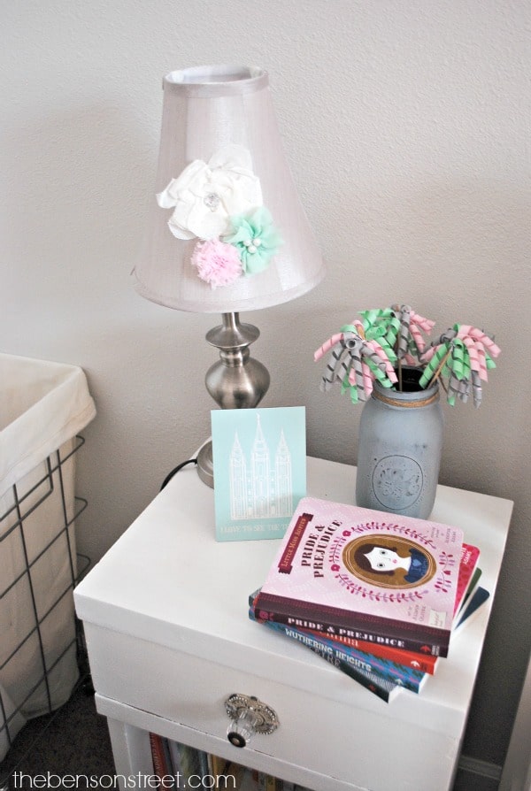 Adorable Floral Nursery Lamp at thebensonstreet.com