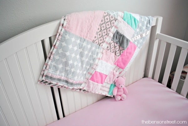 Pink, Mint, and Gray Girl Nursery