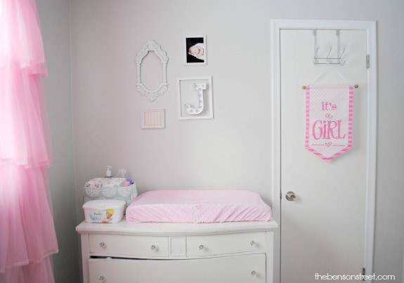 White Changing Table for Nursery at thebensonstreet.com