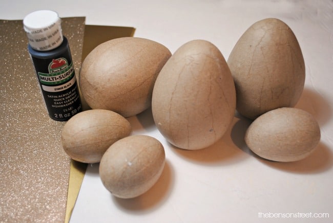 Black and Gold Easter Eggs by thebensonstreet.com