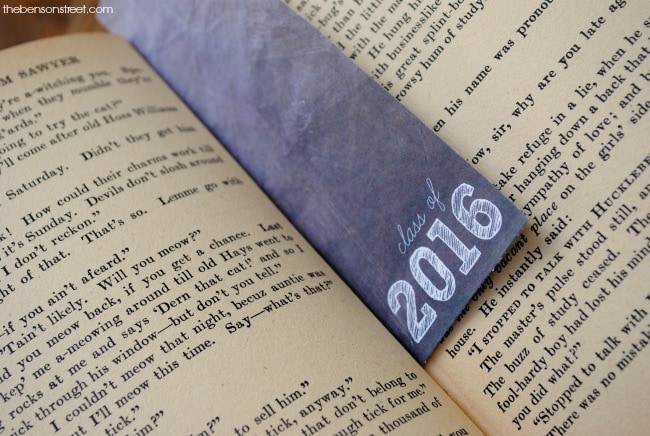 Great graduation gift! A Class of 2016 Bookmark at thebensonstreet.com
