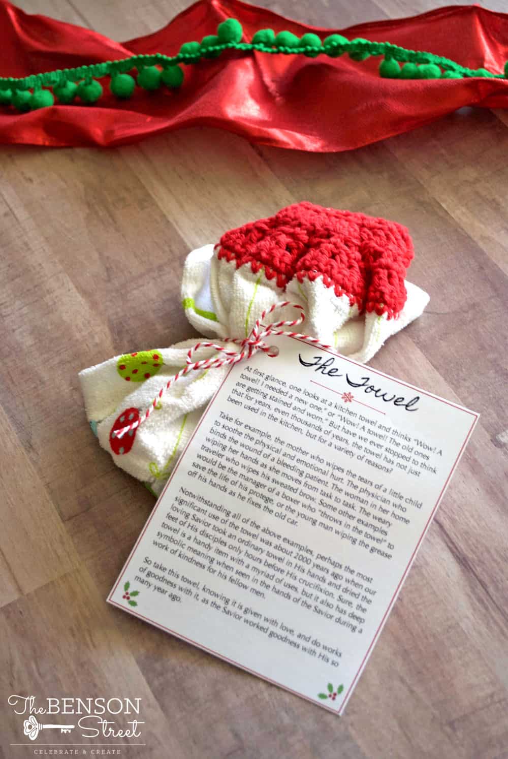 A towel might not seem like the greatest gift until you read this cute printable