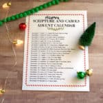 Scripture and Carol Advent Calendar Count-down-the-days-until-Christmas-with-a-free-printable-Christmas-scripture-and-carols-advent-calendar-at-thebensonstreet.com