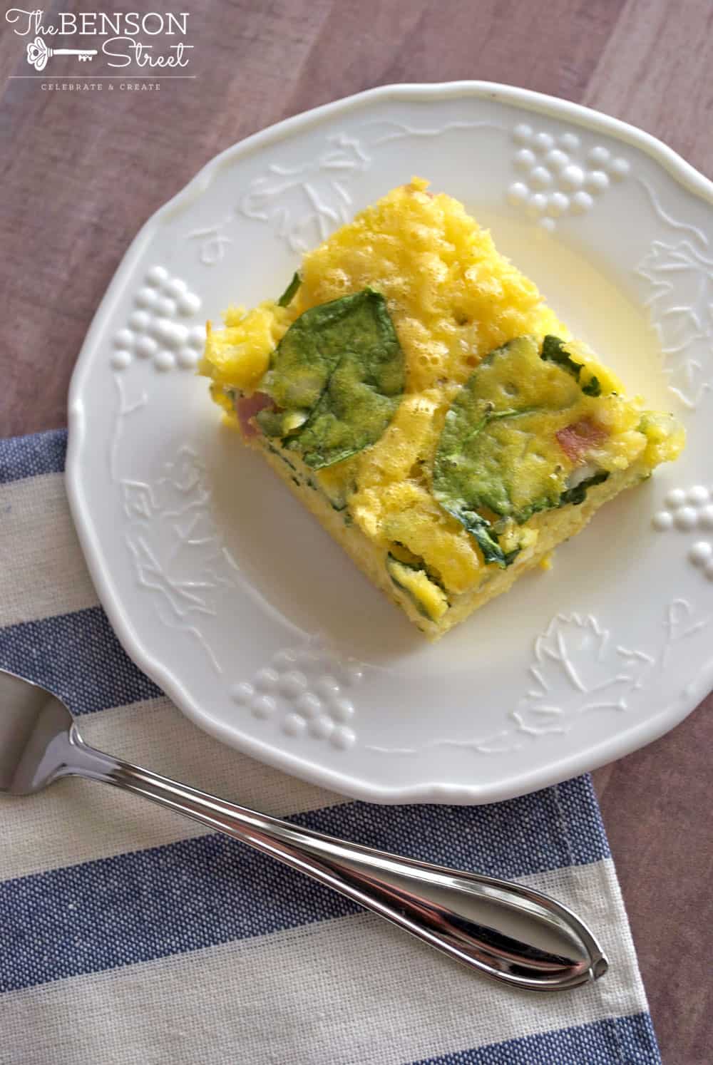 Spinach And Ham Egg Casserole - The Benson Street