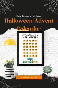 Printable Halloween Countdown Calendar in multiple colors Fun activity for kids!