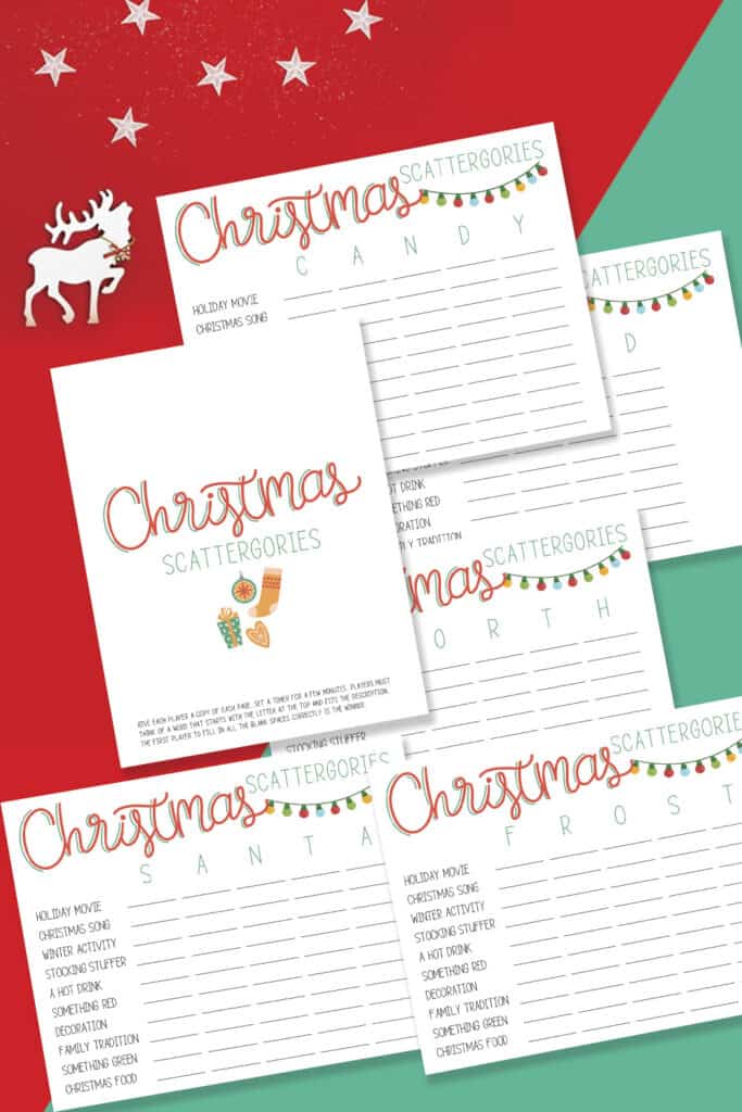 Free Printable Christmas Scattergories: A Fun Holiday Game - The Benson ...