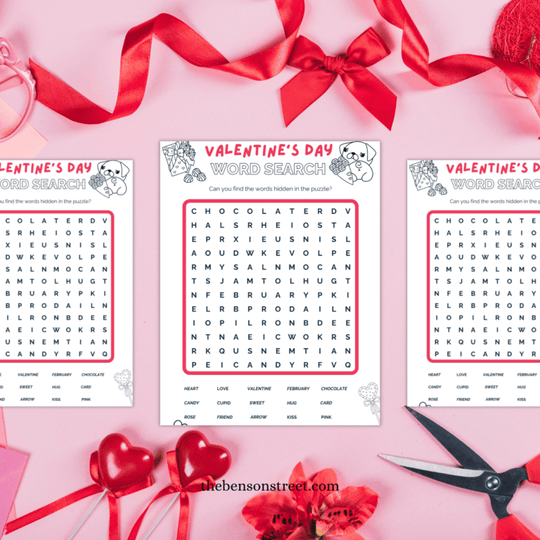 Fun and Free Valentines Word Search Printable Puzzle