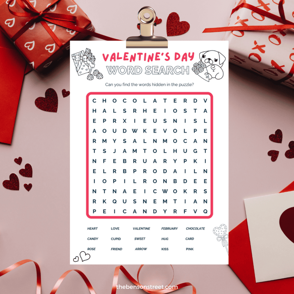 Print off a Valentines Word Search Puzzle to enjoy some word play fun on February 14th. This printable puzzle is a fun activity.