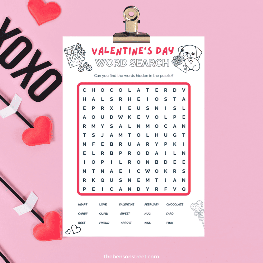 Print off a Valentines Word Search Puzzle to enjoy some word play fun on February 14th. This printable puzzle is a fun activity.