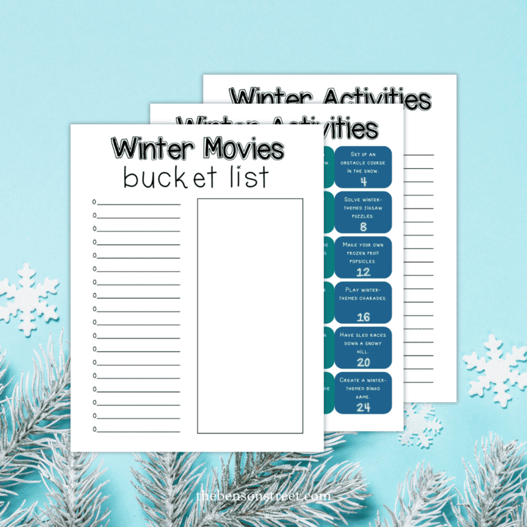 Free Printable Winter Activities Sheets for Kids