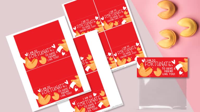 FREE Printable Fortune Cookie Valentines
