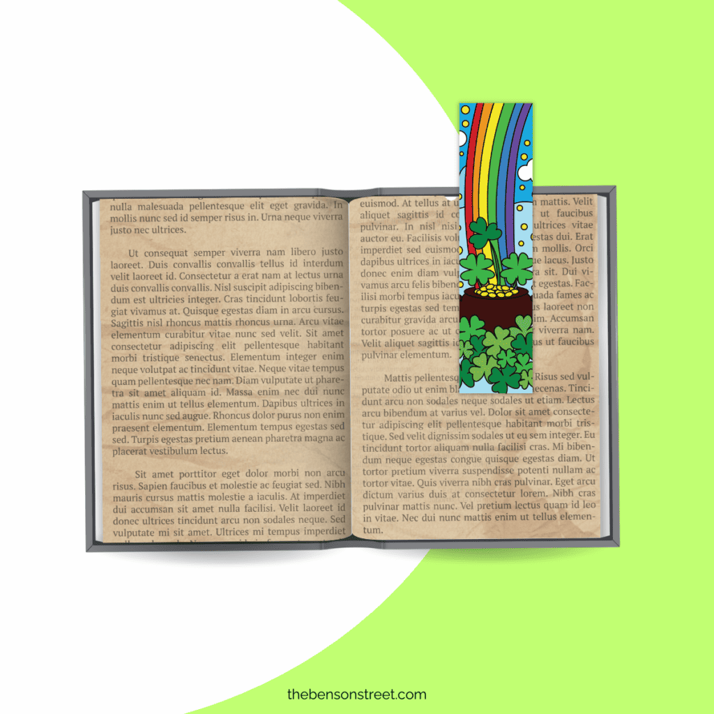 Fun idea, Bookmarks to color! Free printable St. Patrick's Day fun coloring bookmarks