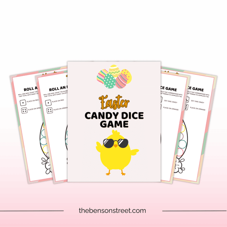 FREE Egg Easter Dice Game Printable for Kids